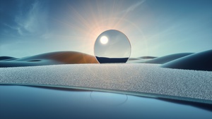 Dreamlike, Desert, Surreal, Sunglasses, Landscape, Digital Art, 4K wallpaper