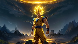 Goku, Anime, Cgi, Artist, Artwork, Digital Art, Ai, Deviantart, 4K wallpaper
