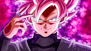 Super Saiyan Rose, Dragon Ball Super, Goku, Pink background, 4K wallpaper