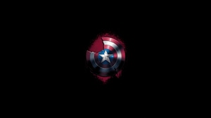 Captain America, Superheroes, Artwork, Digital Art, Ai, Minimalism, Dark, 4K wallpaper