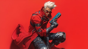 Trigun, Anime, Artist, Artwork, Digital Art, Vash The Stampede, Ai, 4K wallpaper