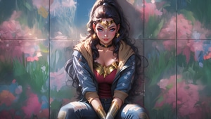 Wonder Woman, Superheroes, Artwork, Digital Art, Ai, Deviantart, , 4K wallpaper