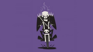 Ghost Rider, Superheroes, Artwork, Digital Art, Minimalism, , Deviantart, 4K wallpaper