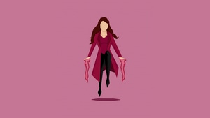 Scarlet Witch, Superheroes, Artwork, Digital Art, Minimalism, , Deviantart, 4K wallpaper