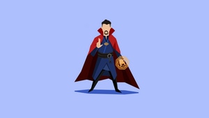 Doctor Strange, Superheroes, Artwork, Digital Art, Minimalism, , Deviantart, 4K wallpaper