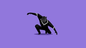 Black Panther, Superheroes, Artwork, Digital Art, Minimalism, , Deviantart, 4K wallpaper
