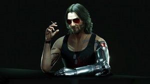 Keanu Reeves, Cyberpunk 2077, Games, Johnny Silverhand, Artwork, Art, Digital Art, Video Games, Artstation, 4K wallpaper