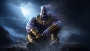 Thanos, Supervillain, Superheroes, Artwork, Digital Art, Ai, Deviantart, 4K wallpaper