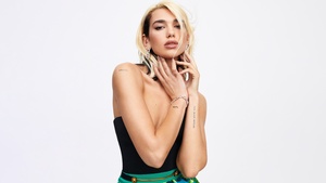 Dua Lipa, Elle Magazine, Photoshoot, 2024, White background, Albanian singer, 4K wallpaper
