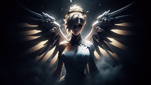 Mercy Overwatch, Overwatch, Games, Xbox Games, Ps Games, Pc Games, Fantasy Girls, Ai, Artwork, Art, Digital Art, Video Games, Deviantart, 4K wallpaper