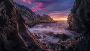 Rocks, Horizon, Nature, 4K wallpaper