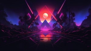 Synthwave, Ai, Artist, Artwork, Digital Art, 4K wallpaper