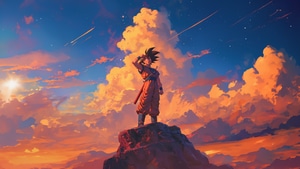Goku, Anime, Artist, Artwork, Digital Art, Ai, Deviantart, 4K wallpaper