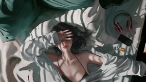 Relaxing, Sleeping, Artist, Artwork, Digital Art, 4K wallpaper