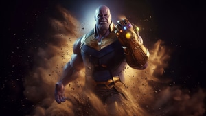 Thanos, Supervillain, Superheroes, Artwork, Digital Art, Ai, Deviantart, 4K wallpaper