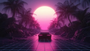 Synthwave, Artist, Artwork, Digital Art, 4K wallpaper