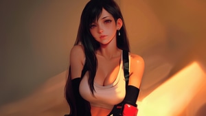 Tifa Lockhart, Final Fantasy, Games, Artwork, Digital Art, Art, Video Games, Ai, 4K wallpaper