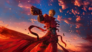 Vash The Stampede, Anime Boy, Anime, Artist, Artwork, Digital Art, Ai, 4K wallpaper