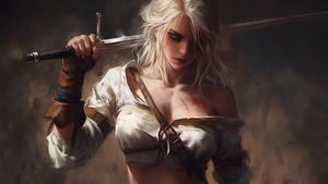 Ciri, The Witcher 3, Games, Artwork, Artist, Digital Art, Ai, Video Games, Deviantart, 4K wallpaper