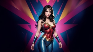 Wonder Woman, Superheroes, Artwork, Digital Art, Ai, 4K wallpaper