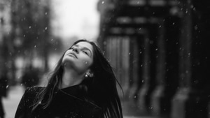 Monochrome, Black And White, Girls, Model, 4K wallpaper