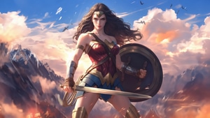 Wonder Woman, Superheroes, Artwork, Digital Art, Ai, 4K wallpaper