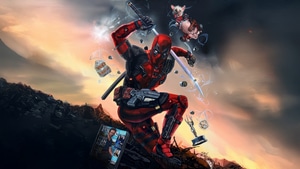 Deadpool, Dogpool, Superheroes, Artwork, Digital Art, 4K wallpaper