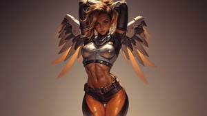 Mercy Overwatch, Overwatch, Games, Artstation, Artist, Artwork, Digital Art, Ai, Video Games, 4K wallpaper