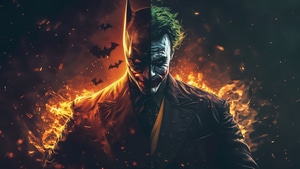 Batman, Joker, Superheroes, Artwork, Digital Art, Ai, 4K wallpaper