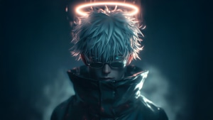 Satoru Gojo, Anime, Artwork, Digital Art, Art, Artist, Ai, 4K wallpaper