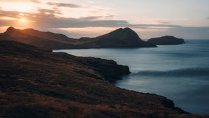Mountains, Beach, Nature, 4K wallpaper