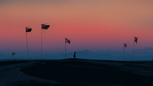 Alone, Silhouette, Artist, Artwork, Digital Art, Pixiv, 4K wallpaper