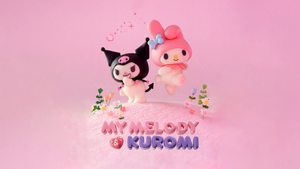 Netflix series, Kuromi, My Melody, Pink aesthetic, Pink background, Baby pink, Pastel, Sanrio, 4K wallpaper