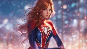 Spider Woman, Superheroes, Artwork, Art, Digital Art, Ai, 4K wallpaper