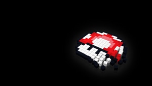 Minecraft, Mushroom, Games, Dark, Black, Oled, Video Games, 4K wallpaper