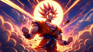 Goku, Anime, Artist, Artwork, Digital Art, Ai, Deviantart, 4K wallpaper
