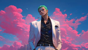 Roronoa Zoro, One Piece, Anime, Artist, Artwork, Digital Art, Ai, Deviantart, 4K wallpaper