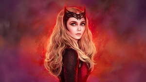 Scarlet Witch, Superheroes, Artwork, Digital Art, Deviantart, 4K wallpaper