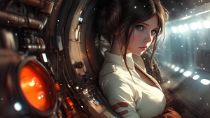 Princess Leia, Star Wars, Artist, Artwork, Digital Art, Ai, Movies, 4K wallpaper