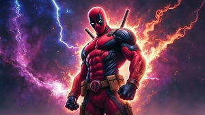 Deadpool, Superheroes, Artwork, Digital Art, Ai, Deviantart, , 4K wallpaper
