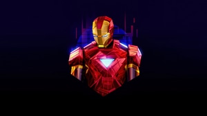 Iron Man, Superheroes, Artwork, Digital Art, Minimalism, , 4K wallpaper
