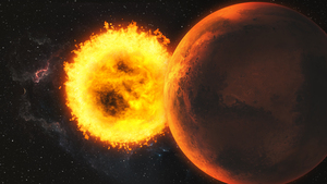 Burning, Planet, Universe, Extinction, Space artwork, 4K wallpaper