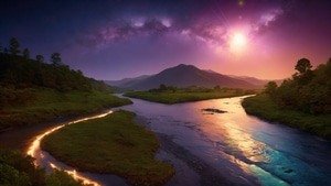 Landscape, Sky, Morning, Nature, Dreamy, 4K wallpaper
