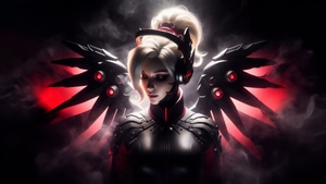 Mercy Overwatch, Overwatch, Games, Xbox Games, Ps Games, Pc Games, Fantasy Girls, Ai, Artwork, Art, Digital Art, Video Games, Deviantart, 4K wallpaper