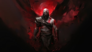 Kratos, God Of War, Artwork, Ai, Digital Art, Games, Video Games, Deviantart, 4K wallpaper