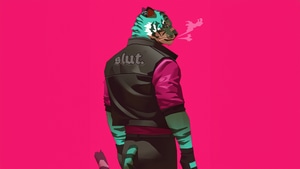 Tiger, Pink, Artist, Artwork, Digital Art, Artstation, 4K wallpaper