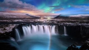 Waterfall, Iceland, Nature, 4K wallpaper