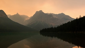 Lake, Nature, Sunset, 4K wallpaper