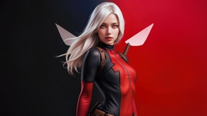 Lady Deadpool, Superheroes, Artist, Artwork, Digital Art, Ai, 4K wallpaper