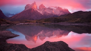 Mountains, Reflection, Landscape, Nature, 4K wallpaper